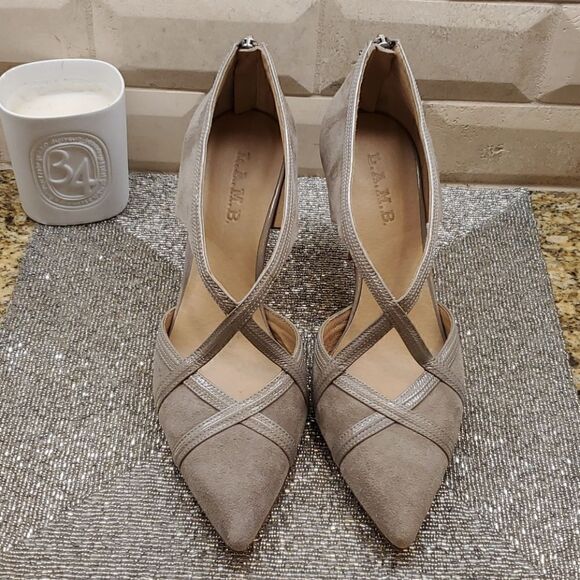 L.A.M.B. Suede Heels - Size 10‎ - Picture 2 of 9